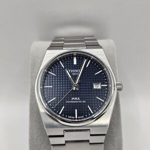 Tissot PRX Powermatic 80 Silver and Blue Watch